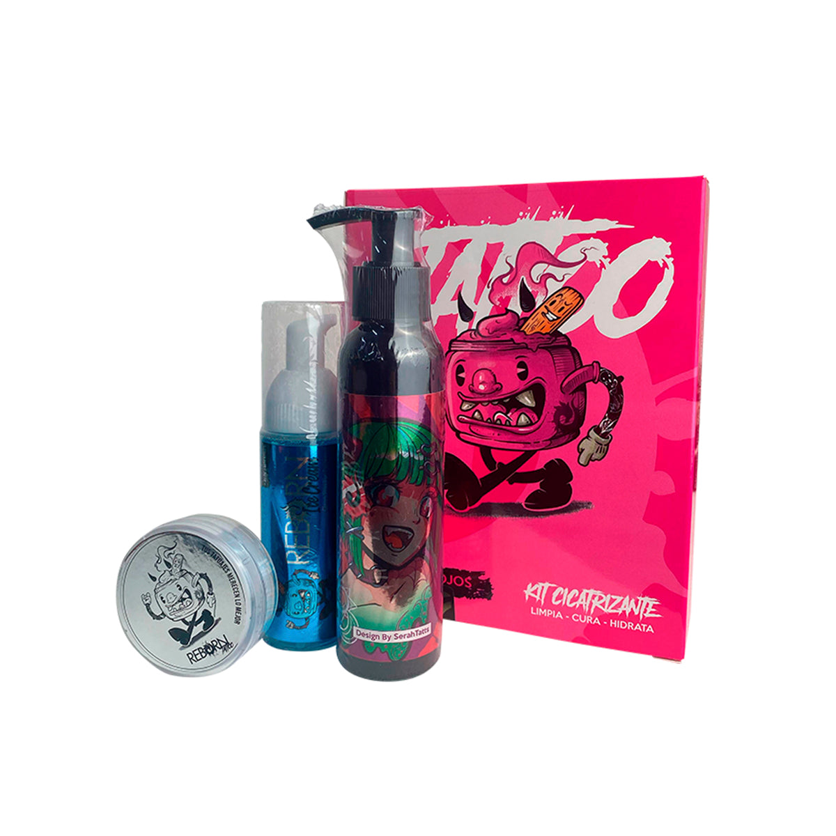 Kit Reborn Cicatrizante (Vitamina, Espuma, Crema Hidratante)
