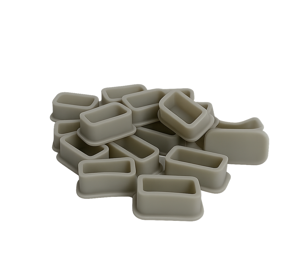 Cups SkullDNA Silicona Rectangular x80 Unds.