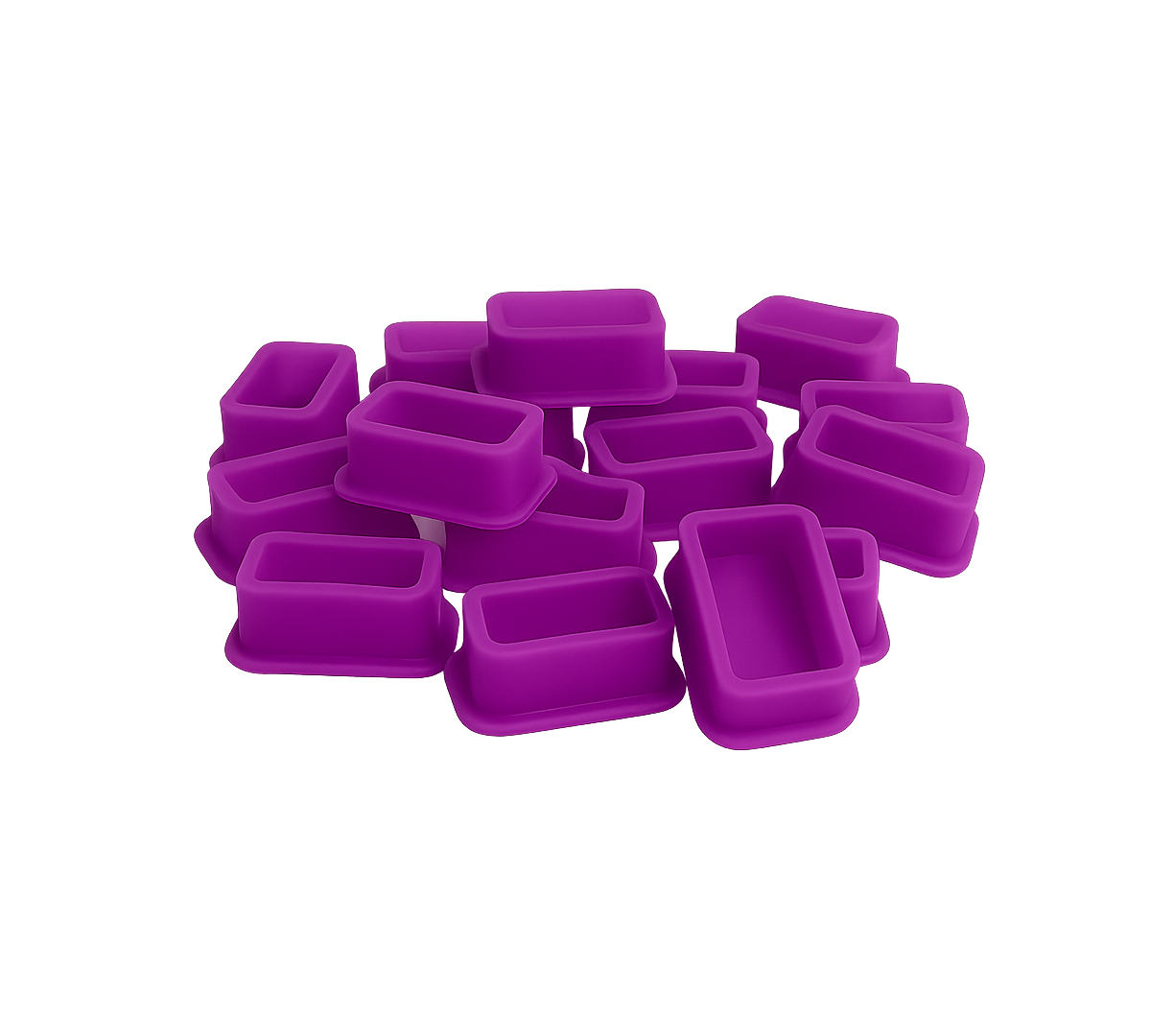Cups SkullDNA Silicona Rectangular x80 Unds.