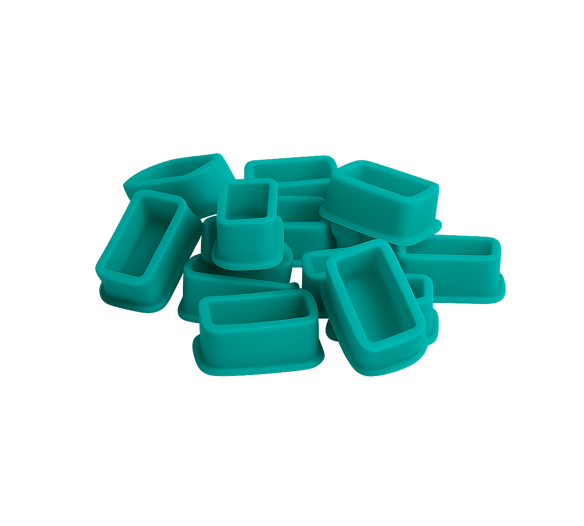 Cups SkullDNA Silicona Rectangular x80 Unds.