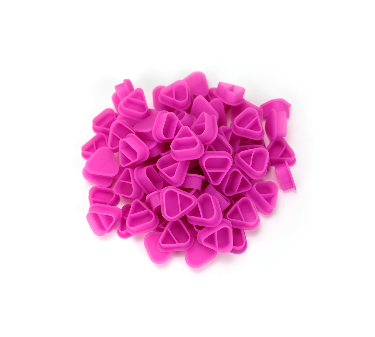 Cups SkullDNA Silicona Triangular 2 Espacios x80 Unds.