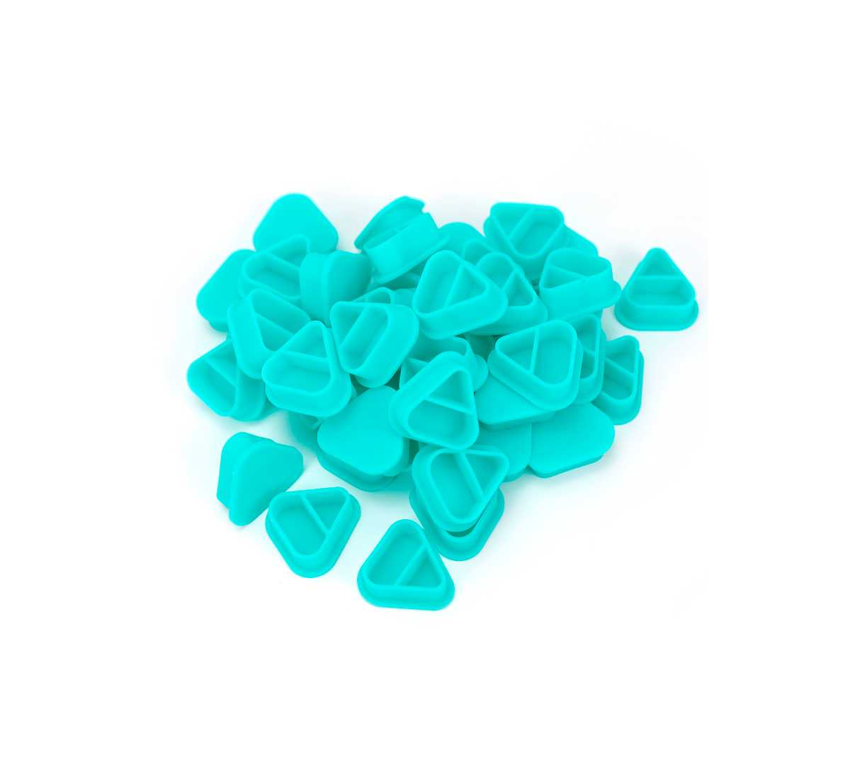 Cups SkullDNA Silicona Triangular 2 Espacios x80 Unds.