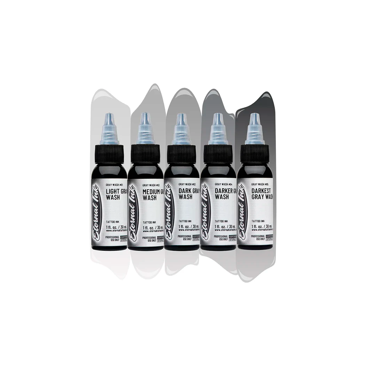 Set Pigmentos para tatuajes Eternal Ink Gray Wash