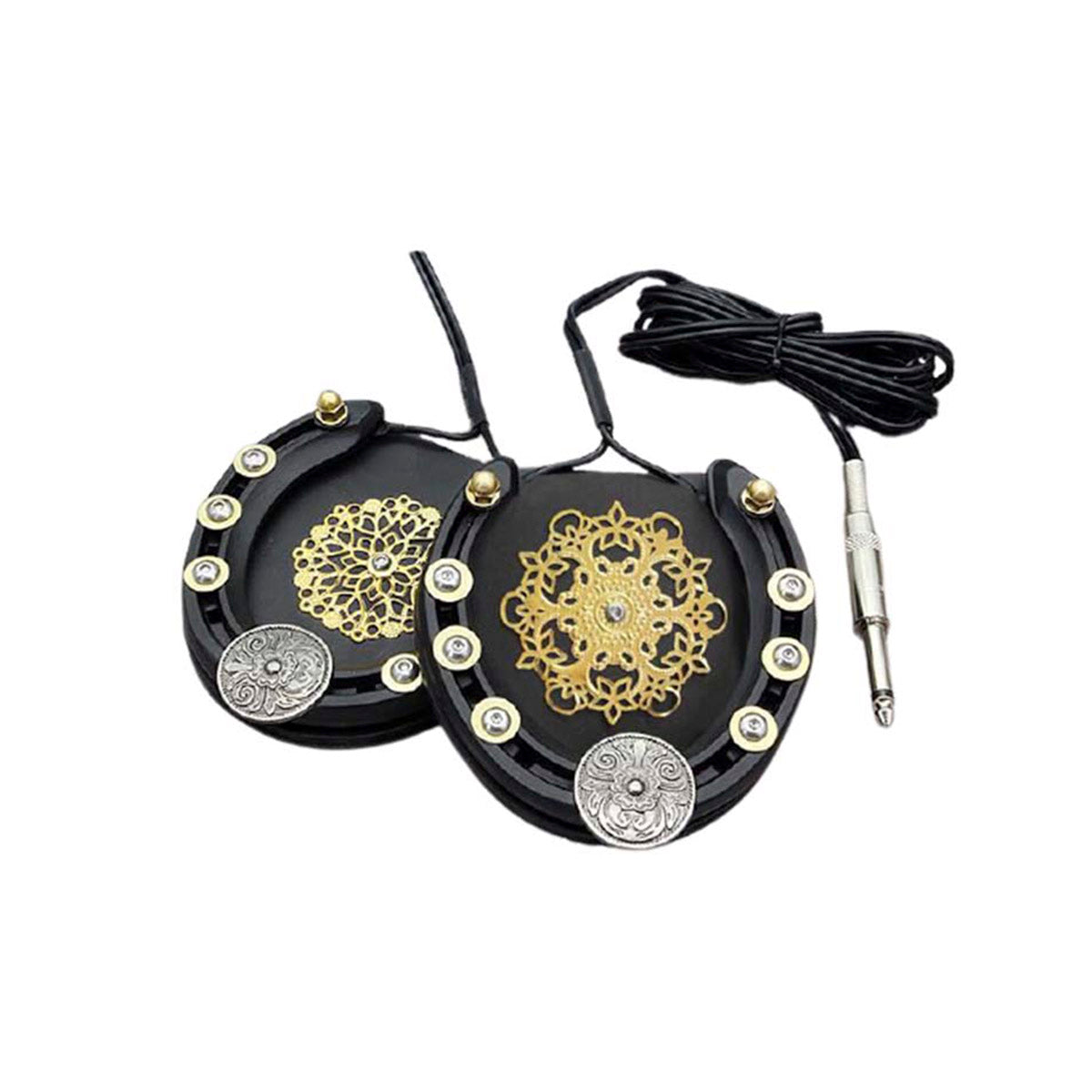 Pedal Herradura Para Tatuar Black and Gold