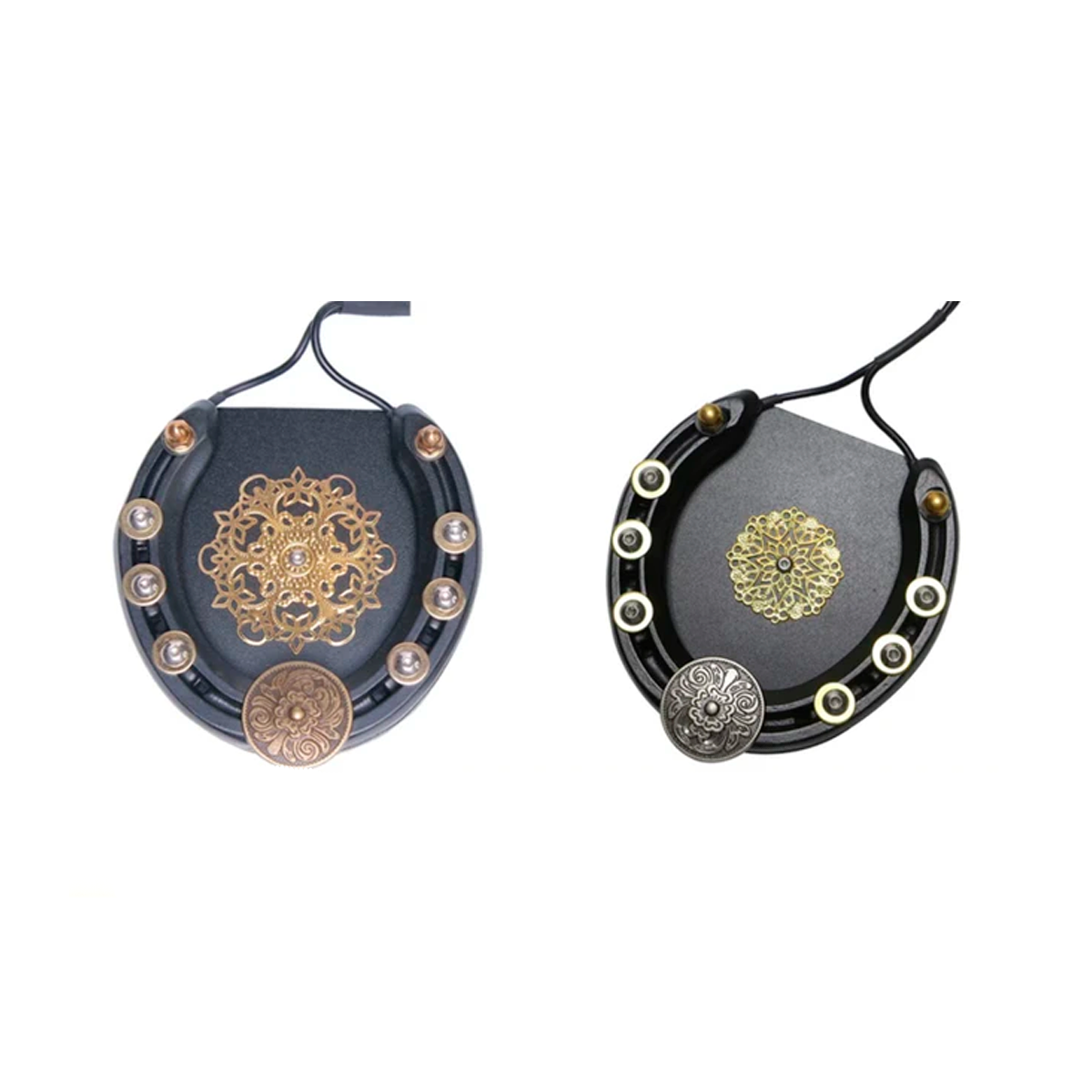 Pedal Herradura Para Tatuar Black and Gold