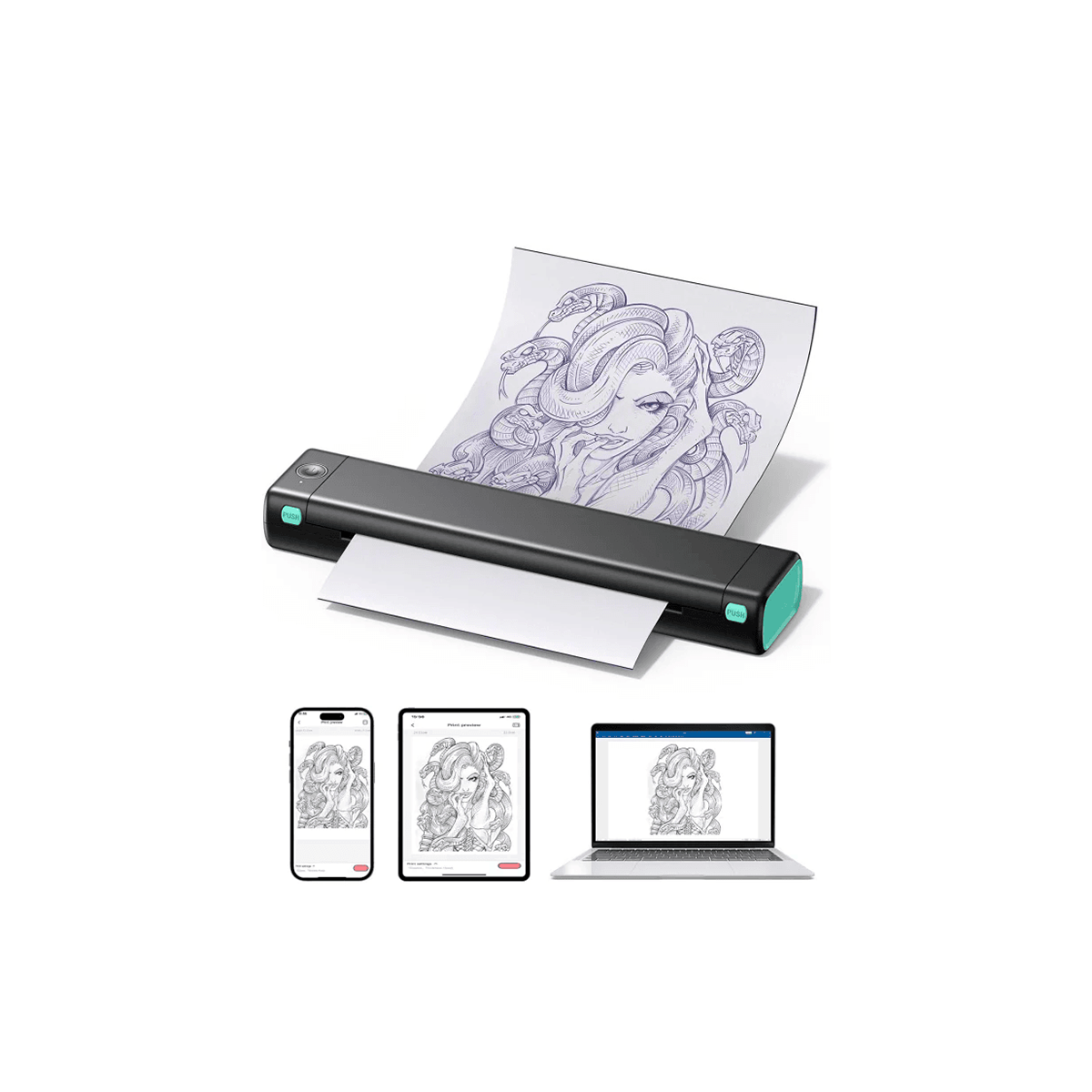 Termoimpresora Para Tatuar Phomemo M08f 203dpi