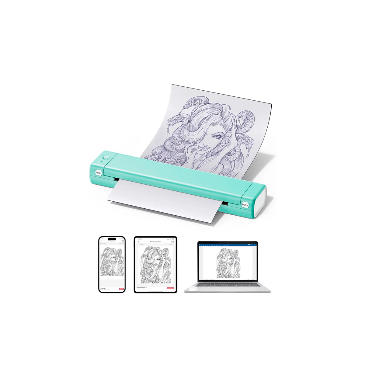 Termoimpresora Para Tatuar Phomemo M08f 203dpi