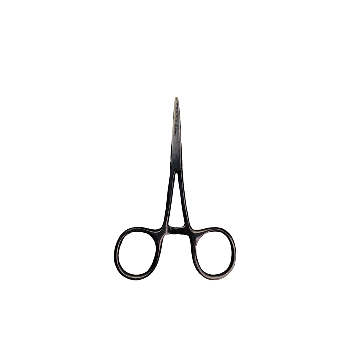 Pinza Para Piercing mosquito curva negra