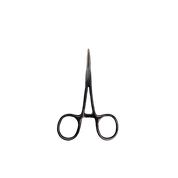 Pinza Para Piercing mosquito curva negra