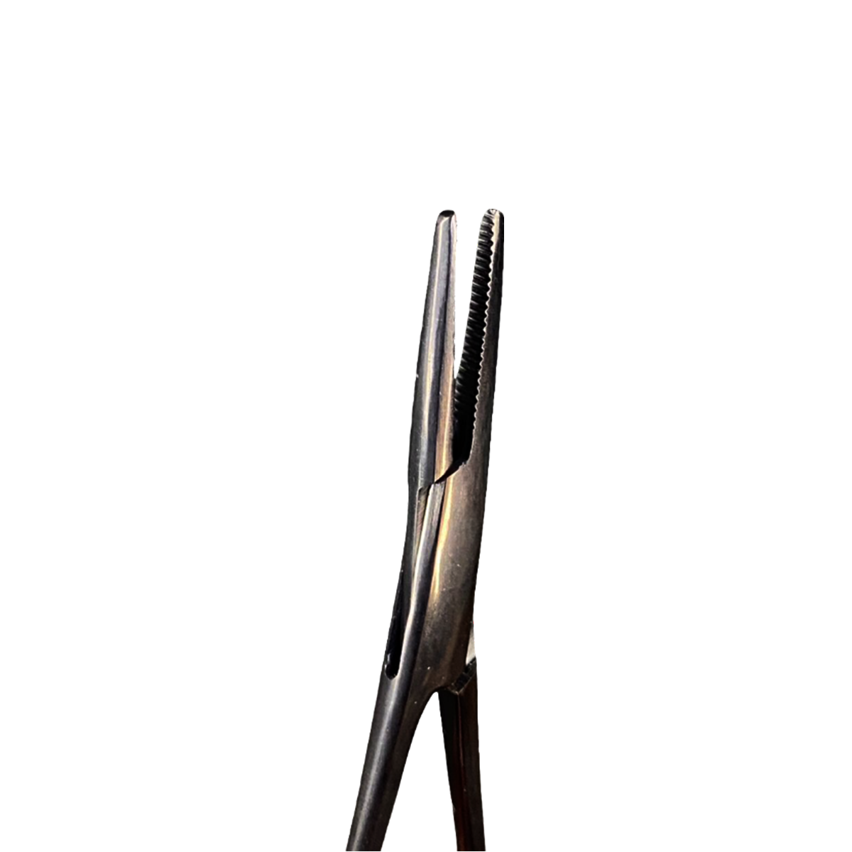 Pinza Para Piercing mosquito curva negra