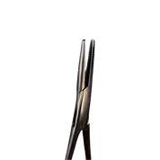 Pinza Para Piercing mosquito curva negra