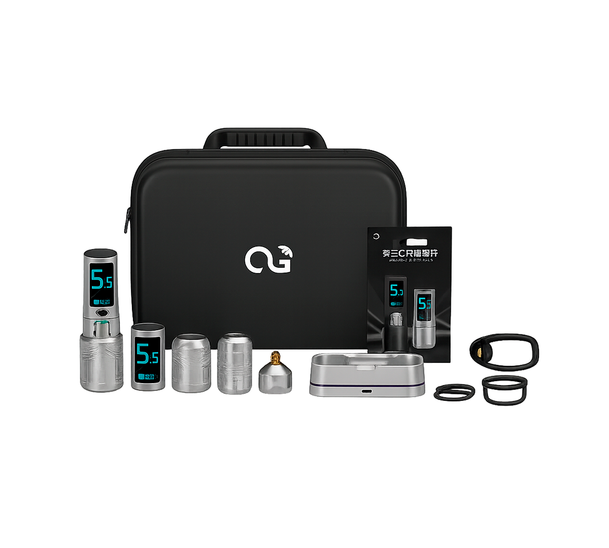 Maquina para Tatuar Rotativa Inalambrica OG Fury 2 Full Kit 4.0mm