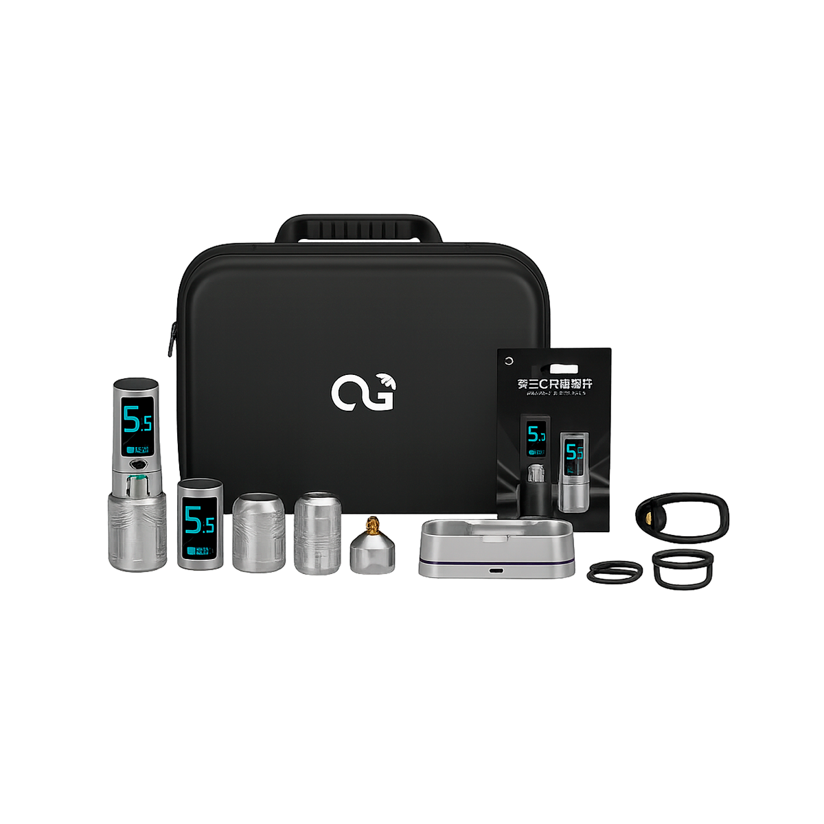 Maquina para Tatuar Rotativa Inalambrica OG Fury 2 Full Kit 4.0mm