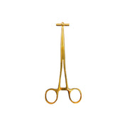 Pinza Para Piercing Septum Forceps Gold
