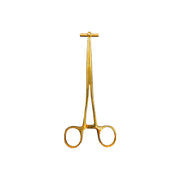 Pinza Para Piercing Septum Forceps Gold