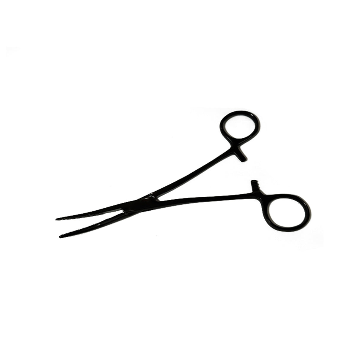 Pinza Para Piercing mosquito curva negra