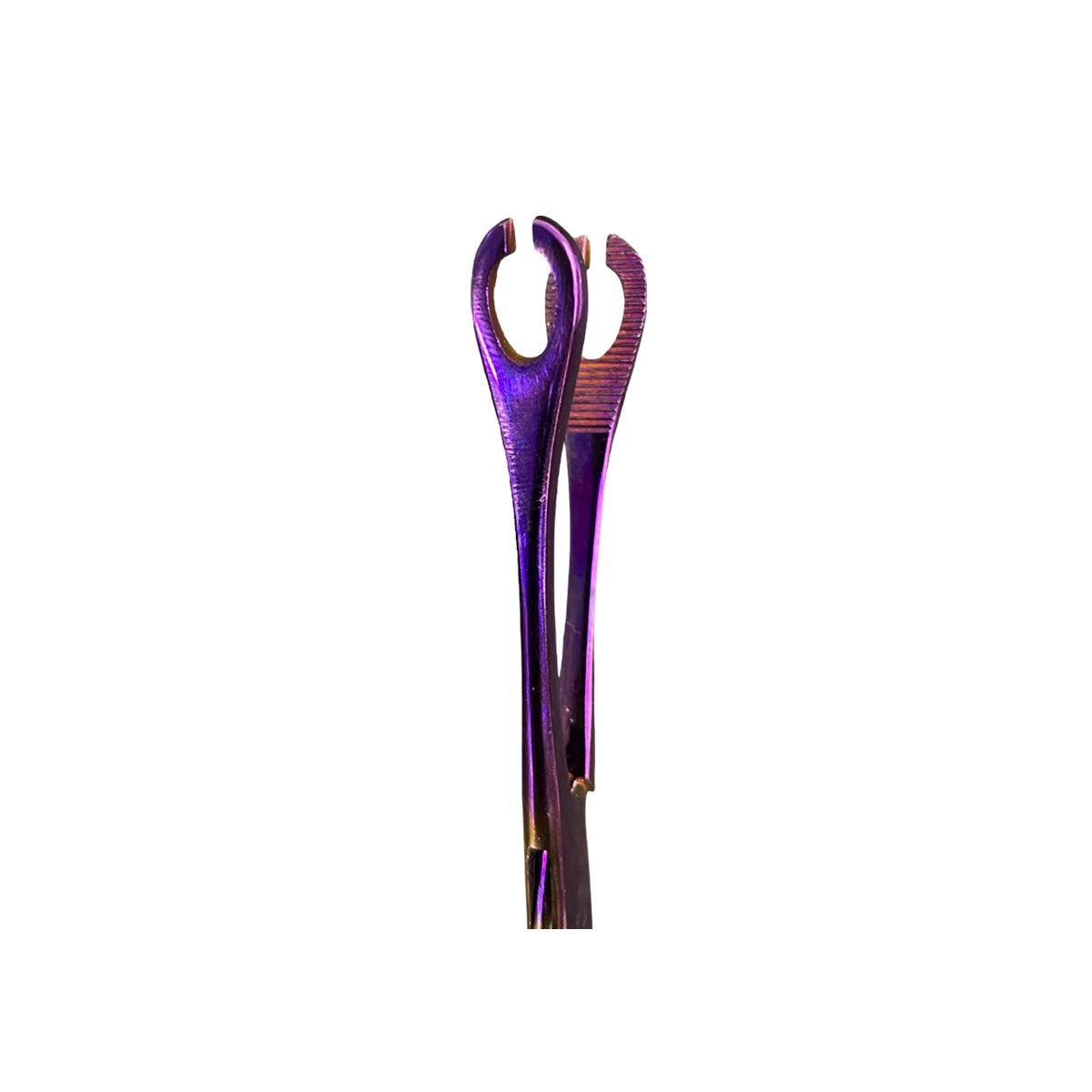 Pinza Para Piercing Mini Forester Sponge Forceps Slotted Purple