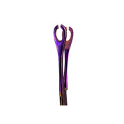 Pinza Para Piercing Mini Forester Sponge Forceps Slotted Purple