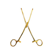 Pinza Para Piercing Forester Sponge Forceps Slotted Gold