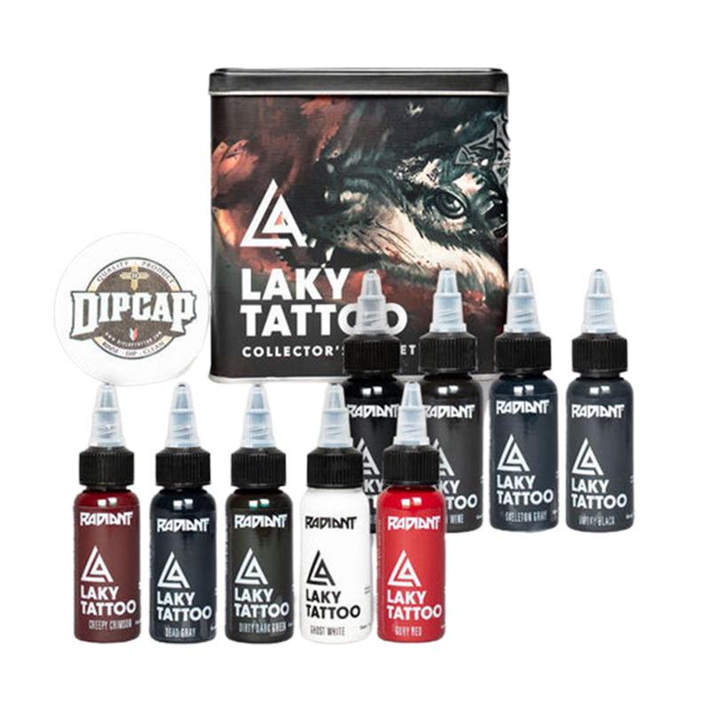 Amazoncom Radiant Tattoo Ink 6 Popular Color Kit Set 12oz Bottle   Beauty  Personal Care
